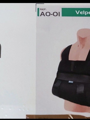 Arm splint for upper limb immobilization new, black
