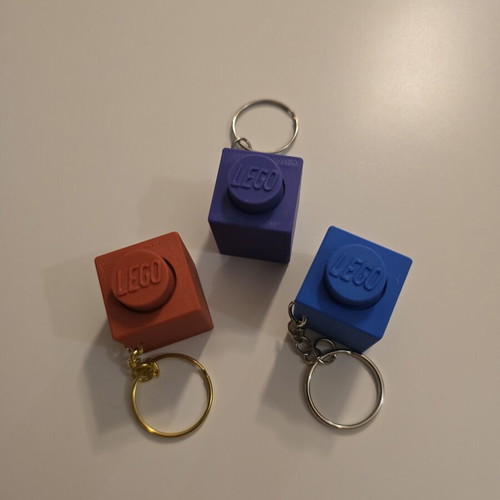 3D Printed Lego Clicker Keychain like new, antistress