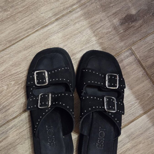 Esiot slippers black size 36 like new