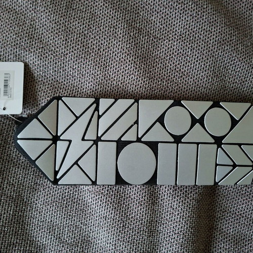 Toiletry bag new, black and silver