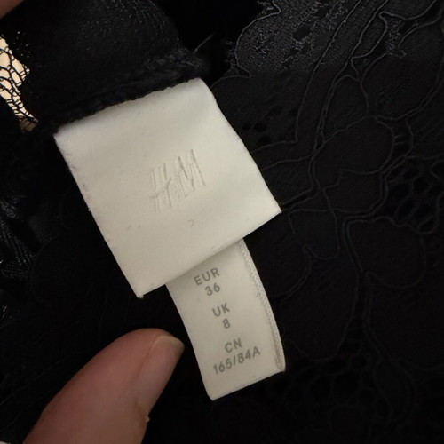Black lace dress H&M size 36 like new