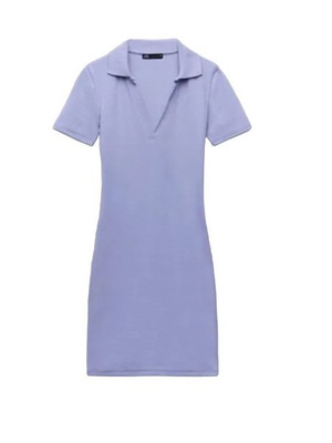 Φόρεμα Polo Zara Καινούργιο, Βαμβακερό, Μέγεθος L, Μπλε