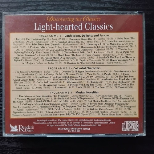 Light-hearted classics 3 CD σαν καινούργιο με 60+ κλασικά κομμάτια