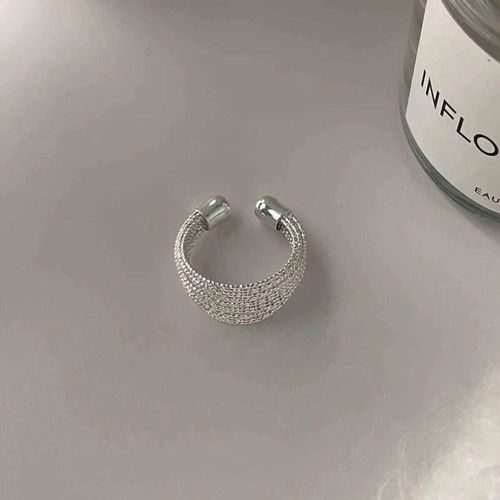 S925 Silver Adjustable Open Minimal Design Ring