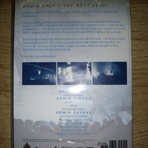 Armin Only The Next Level DVD used, electronic music