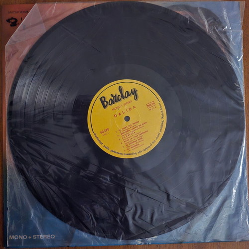 Dalida S/T 1969 Greek pressing vinyl LP Barclay 80 378