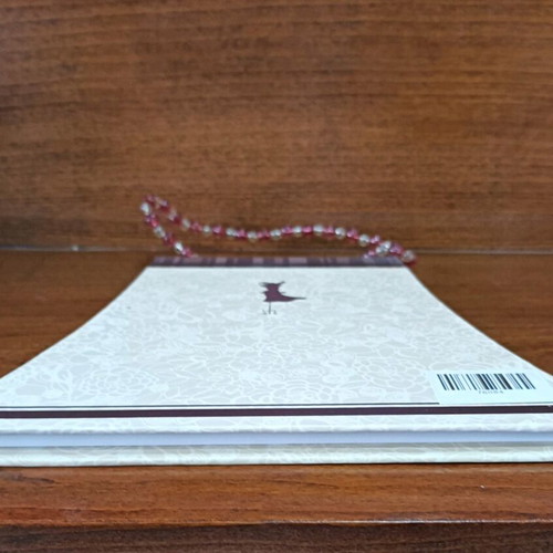 Large hardcover notebook with beaded handle new