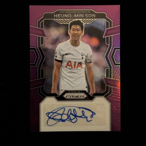 Prizm Heung-Min Son 2023-24 Autographed Card mint condition