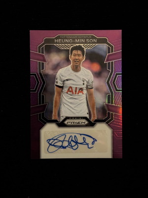 Prizm Heung-Min Son 2023-24 Autographed Card mint condition