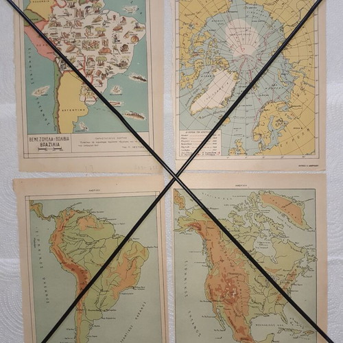 Maps of Early 1950s Chronology, Used, Pack of 33 by V. Lambrinakos