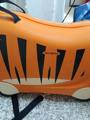 Samsonite παιδική βαλίτσα καμπίνας μεταχειρισμένη, πορτοκαλί