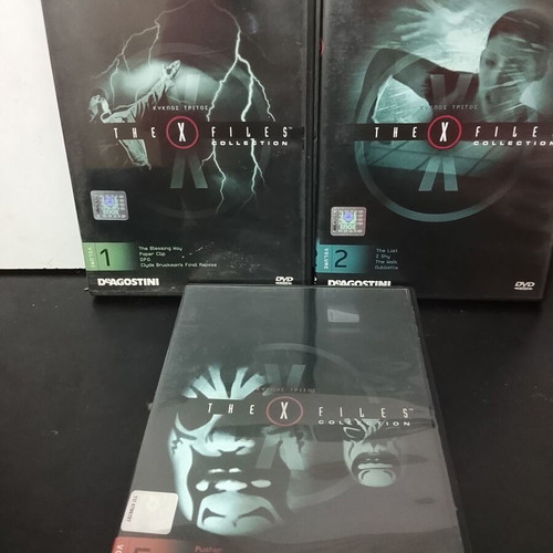 The X-Files DVD collection used, 27 discs from various seasons