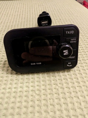 Bluetooth transmitter DAB 105B used with antenna, digital radio DAB+