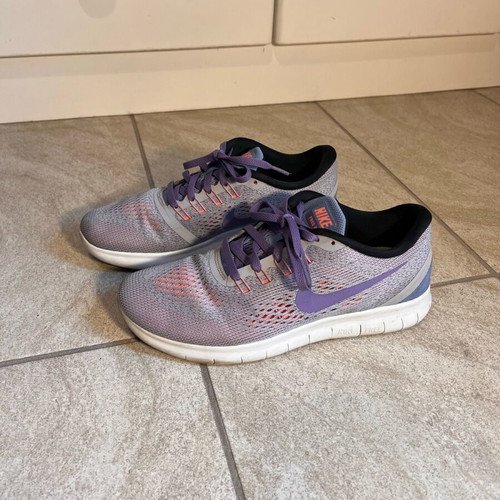 Nike Free 5.0 women's running shoes gray with purple like new