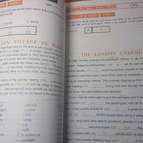 Cambridge First Certificate Past Papers English learning book used