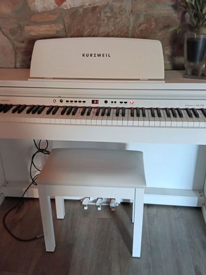 Πιάνο ηλεκτρικό Kurzweil KA-130 λευκό σαν καινούργιο με κάθισμα και 88 βαρυκεντρισμένα πλήκτρα