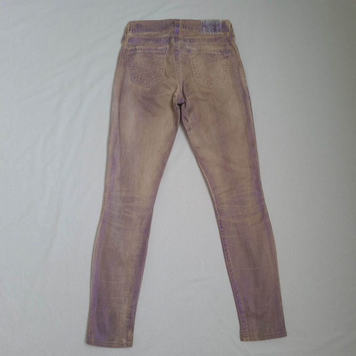 True Religion women's jeggings jeans, size 25 XS W26 L29, skinny slim with glitter stretch