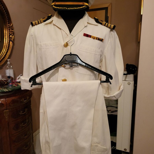 Naval officer's peaked cap jacket and trousers 1973 like new