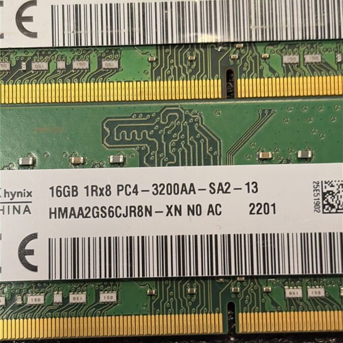 DDR4 SK-Hynix 32GB (2x16GB) PC4-3200AA μεταχειρισμένη SO-DIMM μνήμη