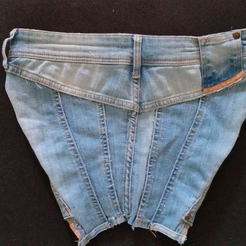 Jean corset strapless size XS
