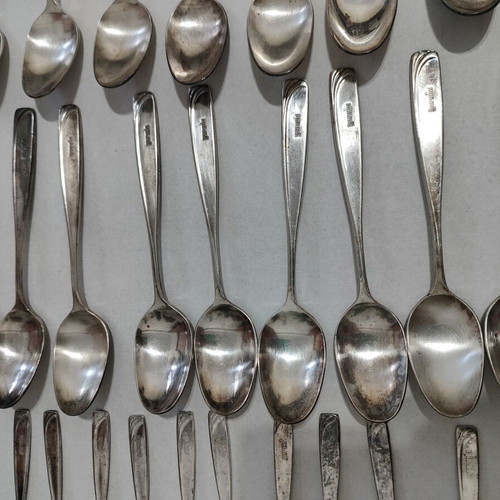 Vintage Garuda Indonesia Airlines silver-plated cutlery set used
