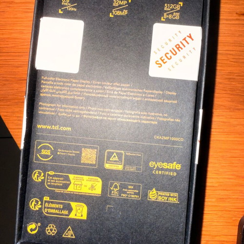 TCL 50 Pro NXTPAPER 5G smartphone, 512GB, 16GB RAM, 108MP camera
