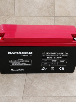 Northbatt NBLC195-12 12V 195Ah Lead-Carbon Solar Battery new