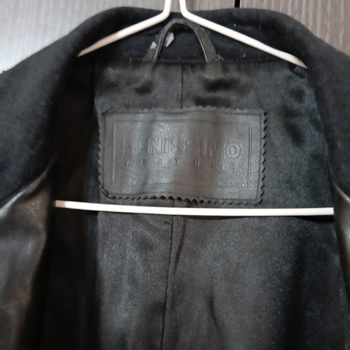 Benissimo women's leather coat like new, black, size XL