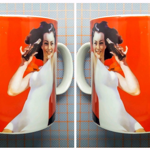 Vintage porcelain Coca-Cola mug new