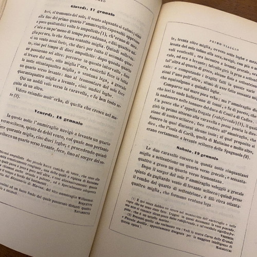 Raccolta di Viaggi μεταχειρισμένη έκδοση 1840-1845, 16 τόμοι σε 12 δερματόδετα βιβλία