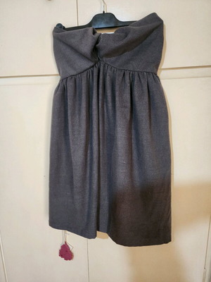 Μίνι στράπλες φόρεμα από τσόχα Gat Rimon σαν καινούργιο ανθρακί