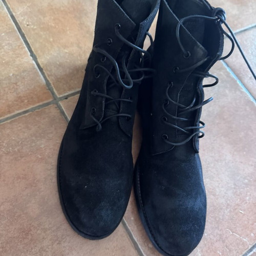 Officine Creative shoes used, black suede leather size 41