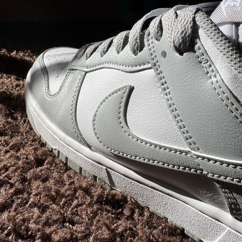 Nike Dunk Low Retro men's shoes size 45 white light smoke grey