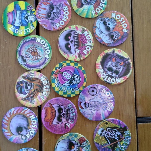 Poison tags slightly used, pack of 20