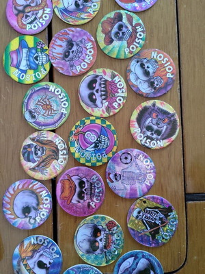 Poison tags slightly used, pack of 20