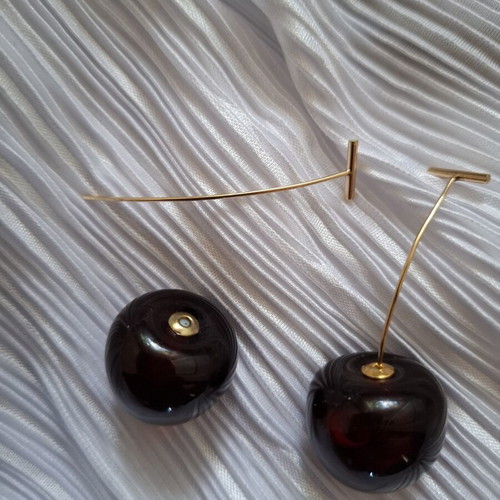 Cherry earrings new