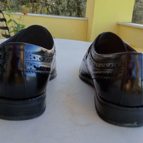 Stacy Adams men's casual strap shoes used, size 48, black