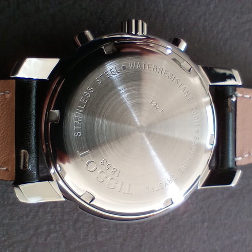 Tissot PRC 200 Chronograph men's watch like new, white and silver