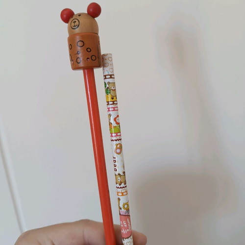 Set of 2 children's pencils new with designs