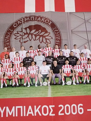 Olympiacos 2006-07 poster used, authentic