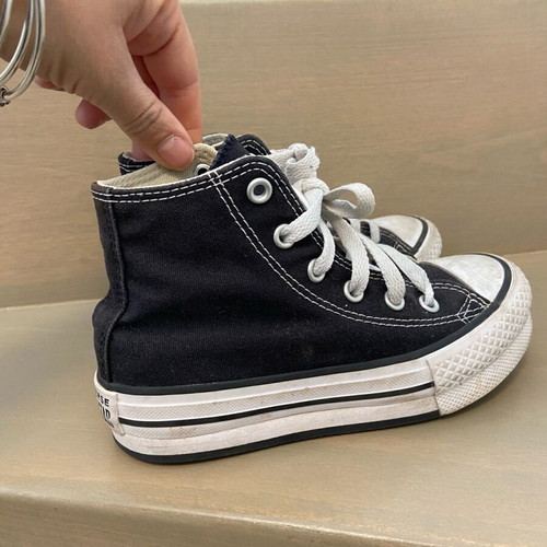 Converse All Star Flatform kids shoes like new, size 30, black