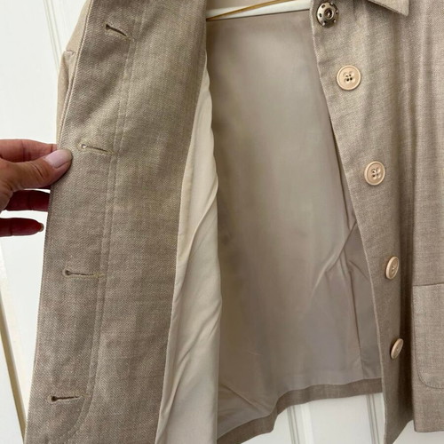 Iceberg women's vintage jacket size 44IT/M new, beige and gold