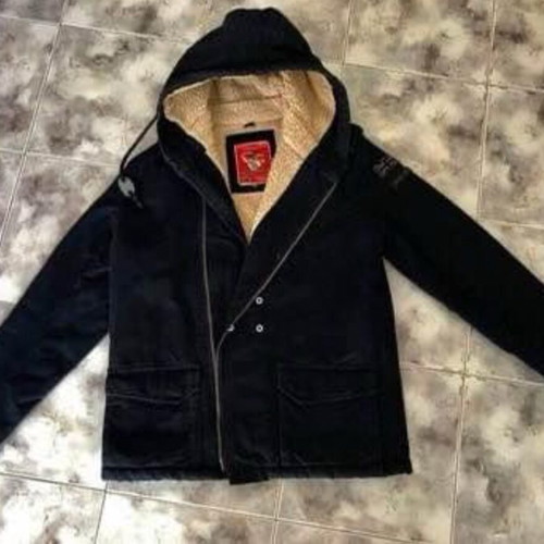 Men's jacket coat like new, blue, size M