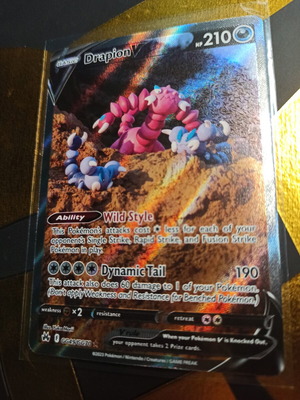 Drapion V Crown Zenith Pokemon card 2023