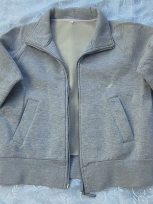 Women's short cardigan new, size M, gray