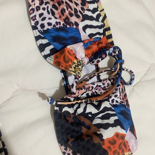 Mixed Animal Print Bikini Set size S like new