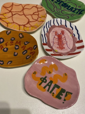 Handmade ceramic plates new
