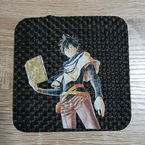 Black Clover Yuno Coaster new, woven vinyl