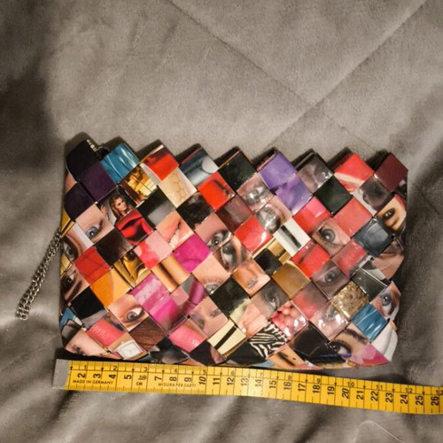 Handmade multicolor handbag like new