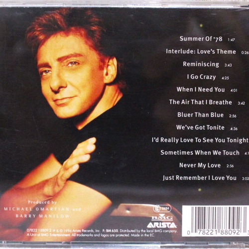 Barry Manilow Summer Of '78 CD new, Pop